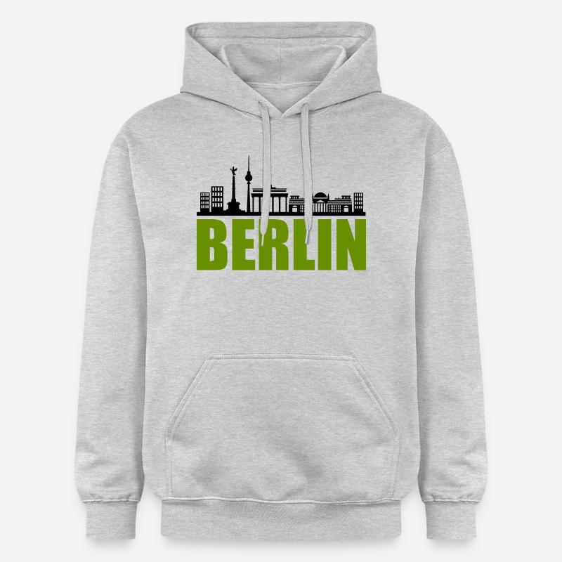 Horizon de Berlin - Sweat à capuche Softstyle® Gildan Unisexe - gris clair chiné