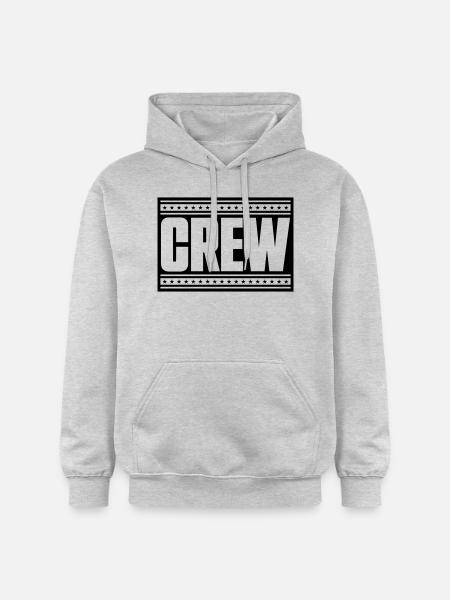 Crew stroked stars - Gildan Unisex Softstyle® Midweight Hoodie - light heather grey
