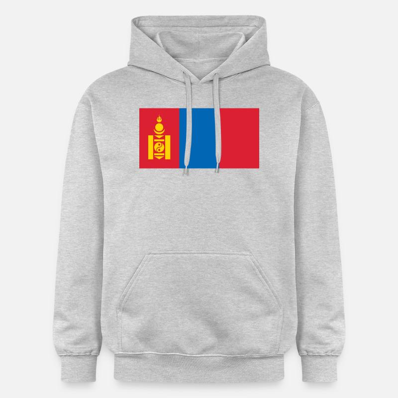 Mongolie - Sweat à capuche Softstyle® Gildan Unisexe - gris clair chiné