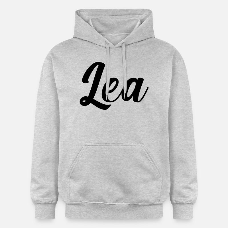 Nom Lea - Sweat à capuche Softstyle® Gildan Unisexe - gris clair chiné