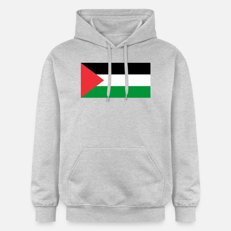 Palestine - Sweat à capuche Softstyle® Gildan Unisexe - gris clair chiné