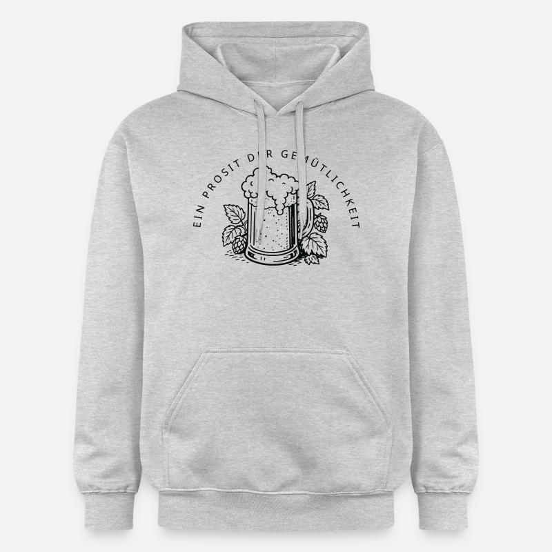 Ein Prosit der Gemütlichkeit - Sweat à capuche Softstyle® Gildan Unisexe - gris clair chiné