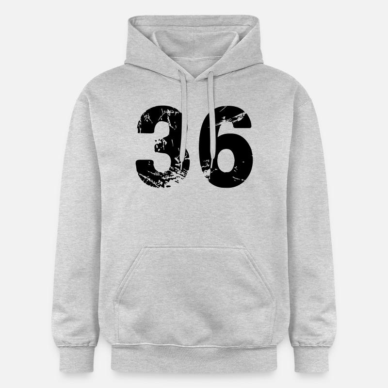 36 - Sweat à capuche Softstyle® Gildan Unisexe - gris clair chiné