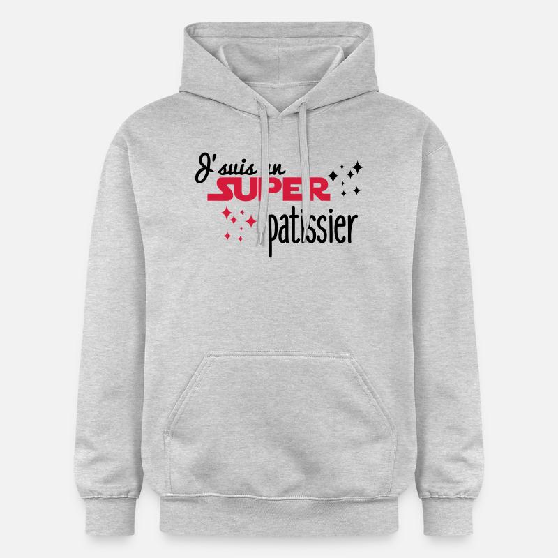 Ich bin ein großer Gebäck - Gildan Unisex Softstyle® Midweight Hoodie - Hellgrau meliert