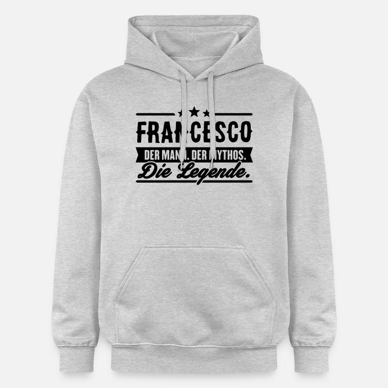 Man Myth Legend Francesco - Sweat à capuche Softstyle® Gildan Unisexe - gris clair chiné