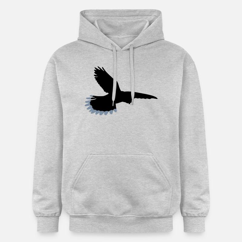 Oiseau - Sweat à capuche Softstyle® Gildan Unisexe - gris clair chiné