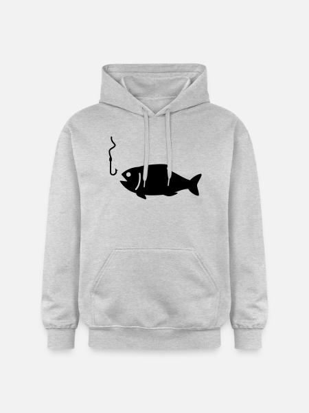 fisch - Gildan Unisex Softstyle® Midweight Hoodie - Hellgrau meliert