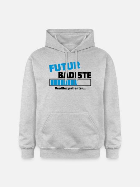 futur badiste - Sweat à capuche Softstyle® Gildan Unisexe - gris clair chiné