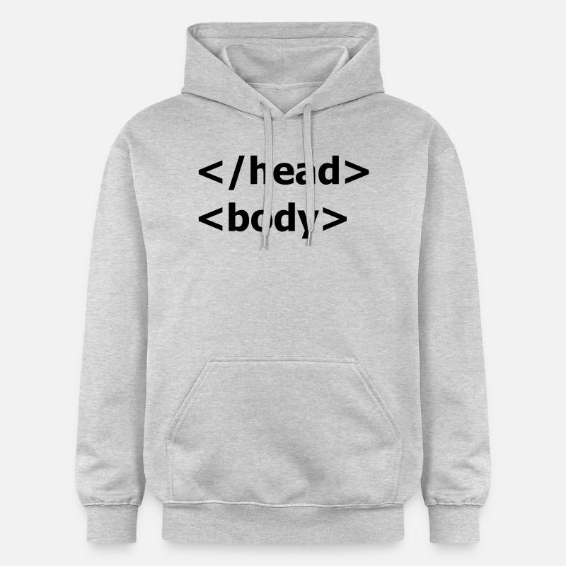HTML Fun - Sweat à capuche Softstyle® Gildan Unisexe - gris clair chiné