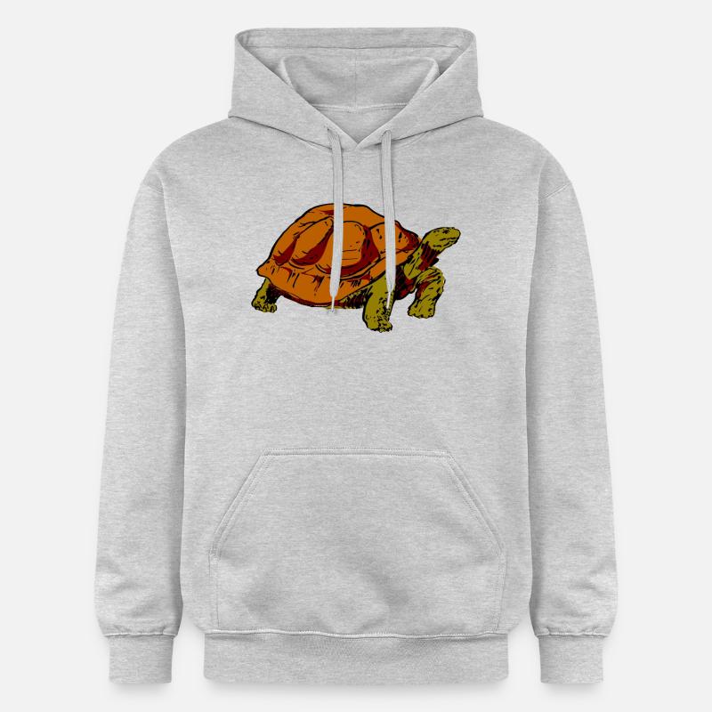 tortue - Sweat à capuche Softstyle® Gildan Unisexe - gris clair chiné