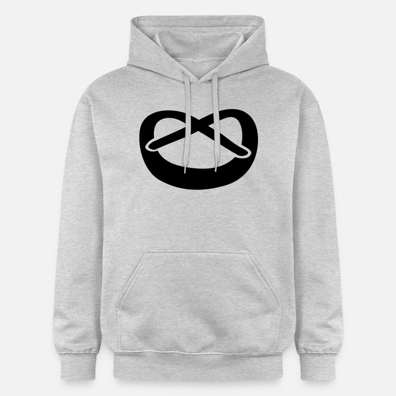 brezel__f1 - Sweat à capuche Softstyle® Gildan Unisexe - gris clair chiné