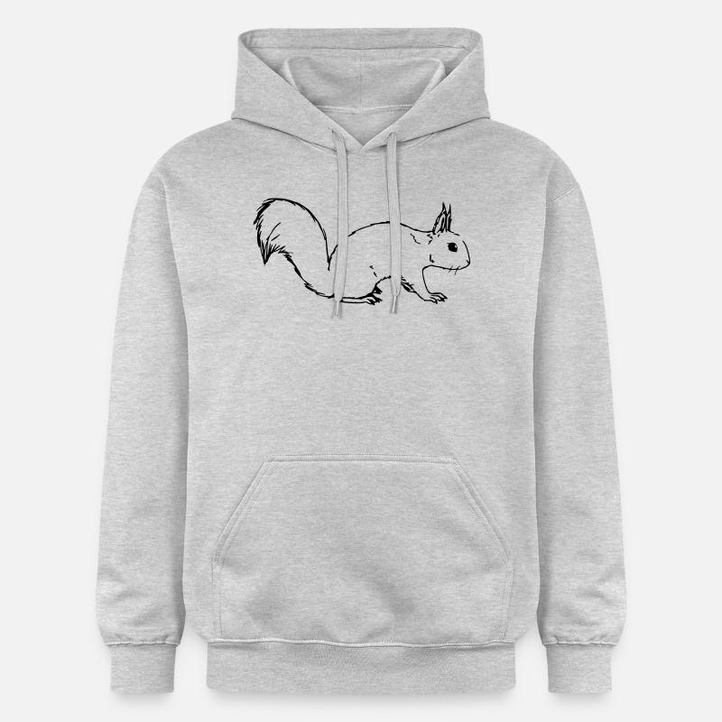 Eichörnchen - Gildan Unisex Softstyle® Midweight Hoodie - Hellgrau meliert