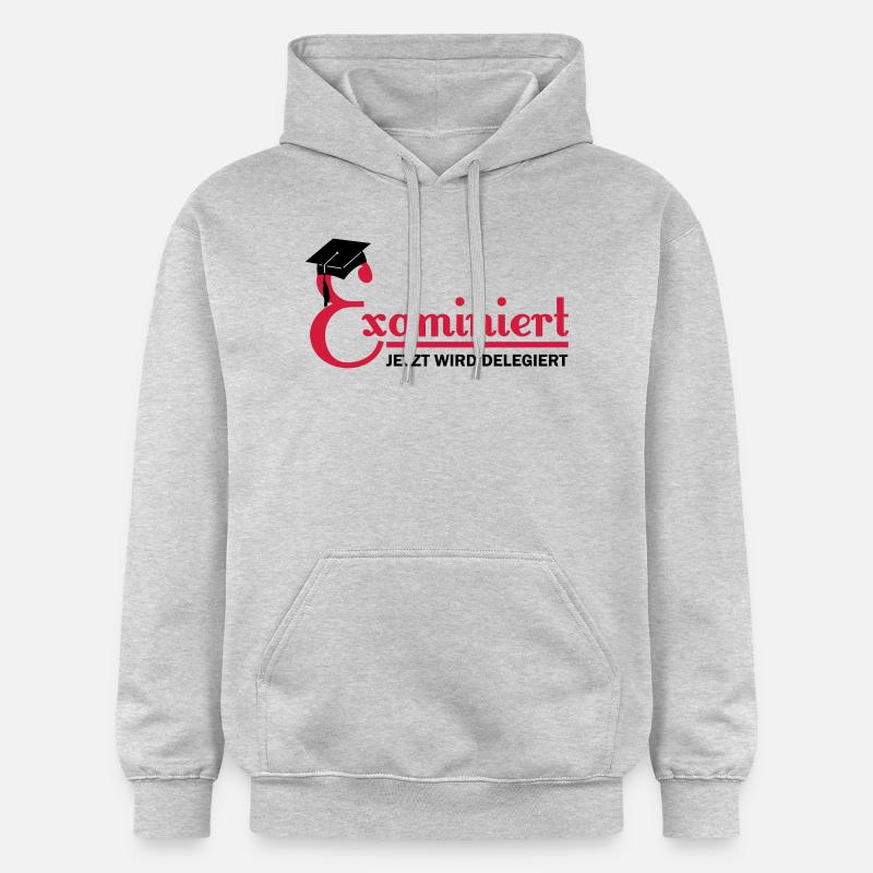 examiniert - jetzt wird delegiert - Sweat à capuche Softstyle® Gildan Unisexe - gris clair chiné