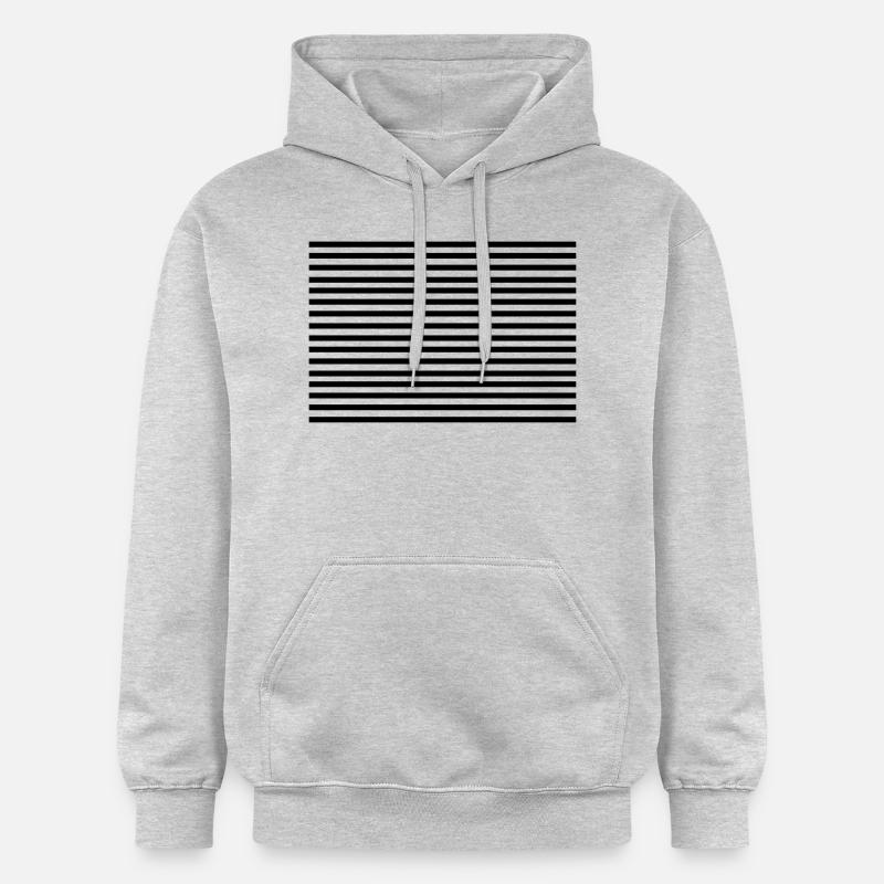 horizontal_lines - Sweat à capuche Softstyle® Gildan Unisexe - gris clair chiné