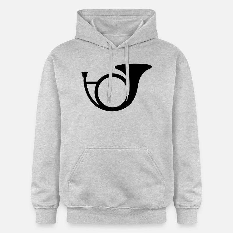 trompe de chasse - Sweat à capuche Softstyle® Gildan Unisexe - gris clair chiné