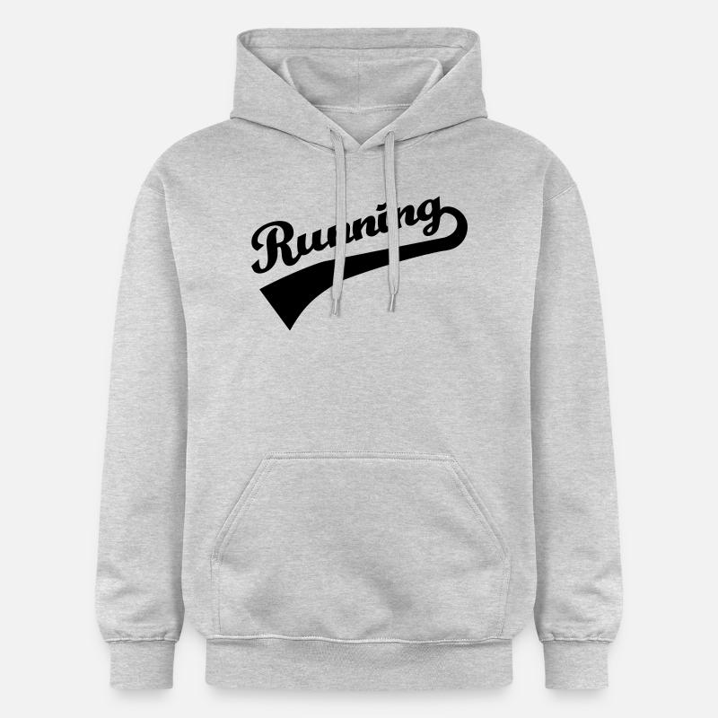 Running - Sweat à capuche Softstyle® Gildan Unisexe - gris clair chiné