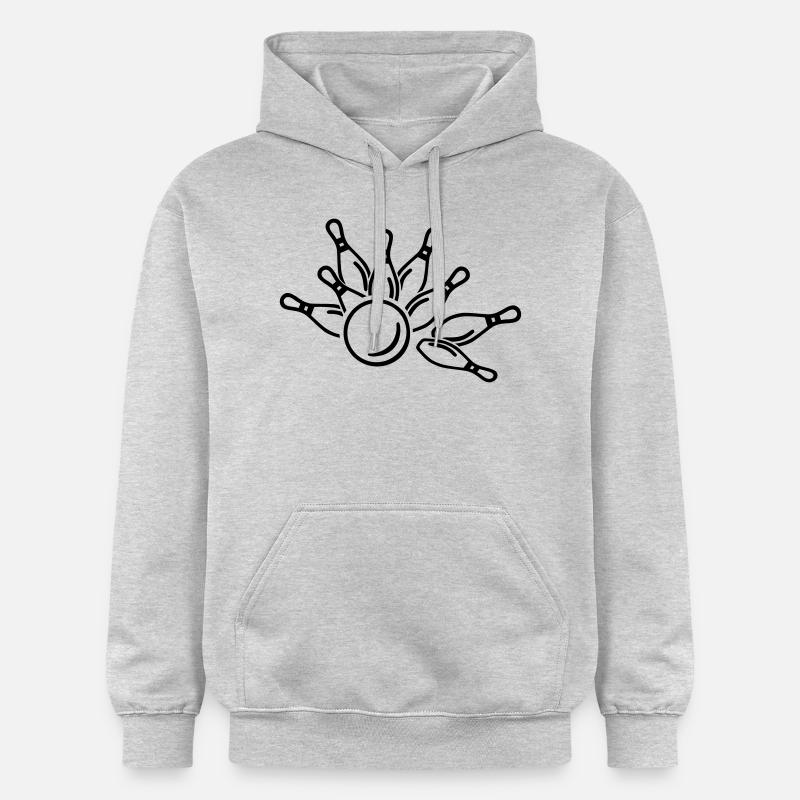 Jeu de quilles - Sweat à capuche Softstyle® Gildan Unisexe - gris clair chiné