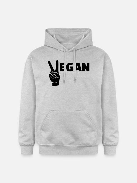 Vegan - Sweat à capuche Softstyle® Gildan Unisexe - gris clair chiné