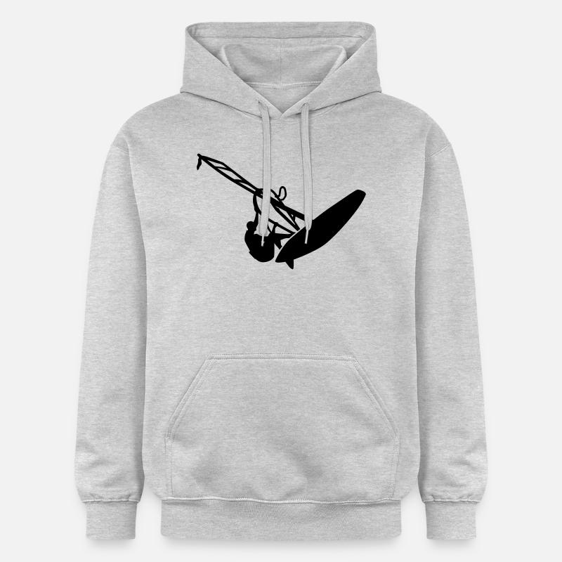 Planche a voile - Sweat à capuche Softstyle® Gildan Unisexe - gris clair chiné