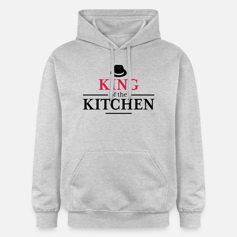 Roi de la cuisine - Sweat à capuche Softstyle® Gildan Unisexe - gris clair chiné