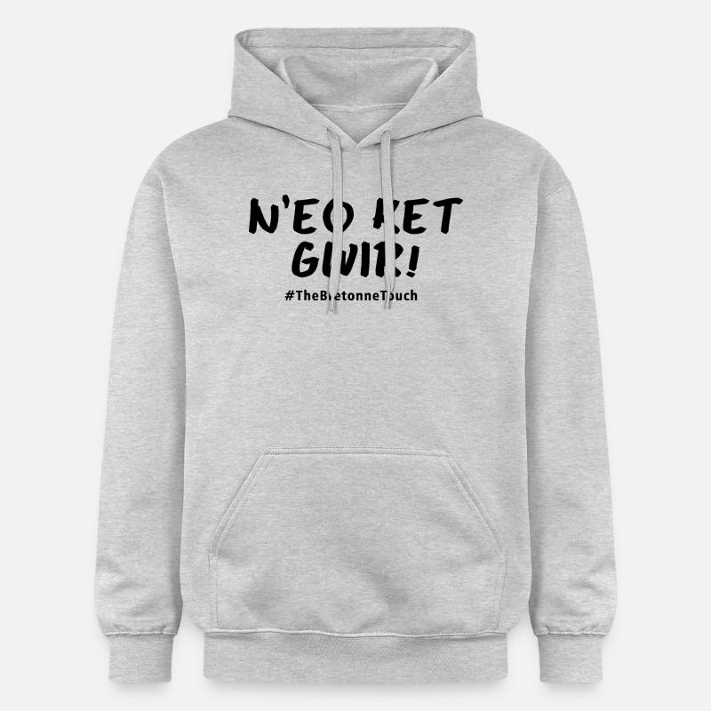 N eo ket gwir - Sweat à capuche Softstyle® Gildan Unisexe - gris clair chiné