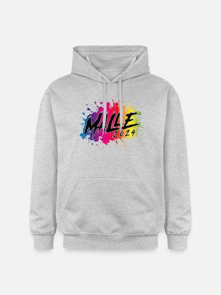 Malle 2024 Bunt Palma - Gildan Unisex Softstyle® Midweight Hoodie - Hellgrau meliert