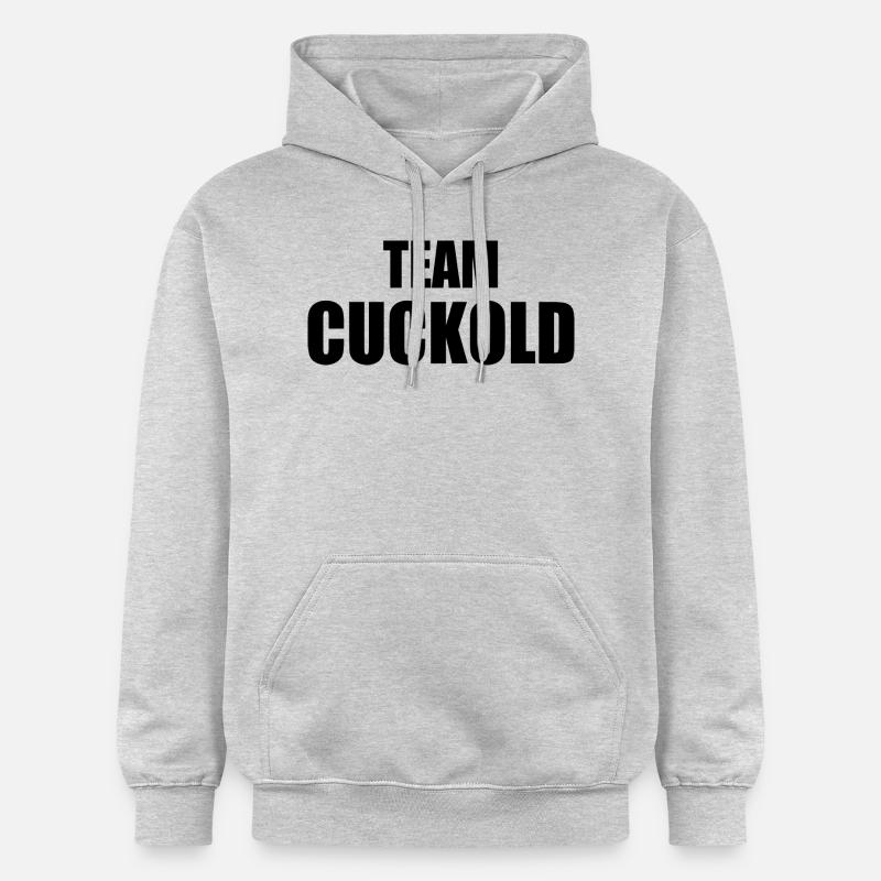 Team cuckold - Sweat à capuche Softstyle® Gildan Unisexe - gris clair chiné