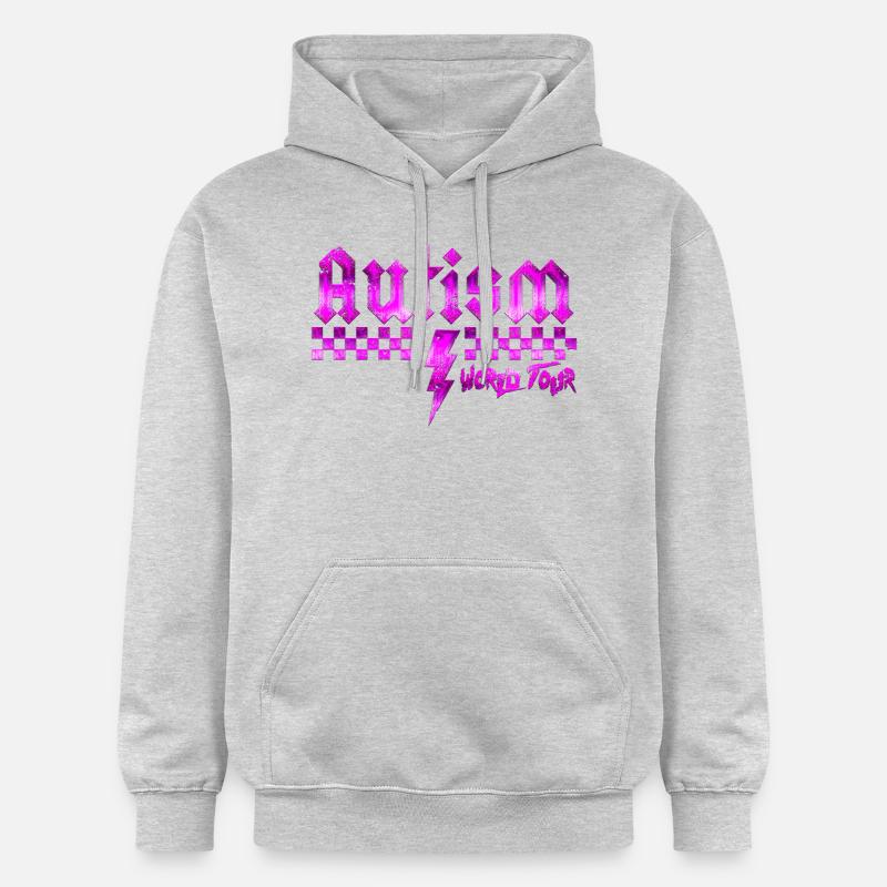 Autismus-Bewusstsein: anders, anders, besser - Gildan Unisex Softstyle® Midweight Hoodie - Hellgrau meliert