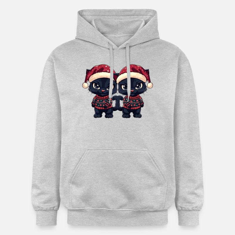 L’équipe de Noël des Panthers - Sweat à capuche Softstyle® Gildan Unisexe - gris clair chiné