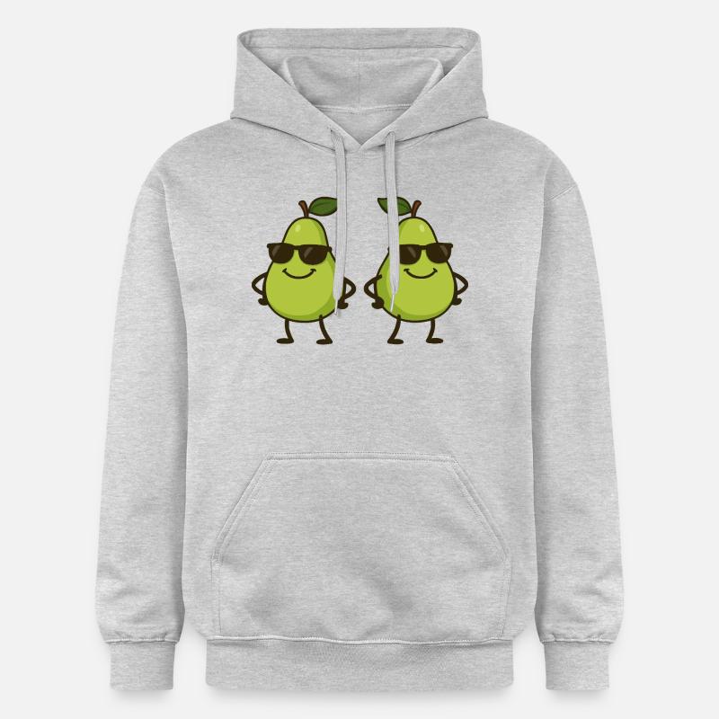 Pear Comic Cool 2 - Gildan Unisex Softstyle® Midweight Hoodie - light heather grey
