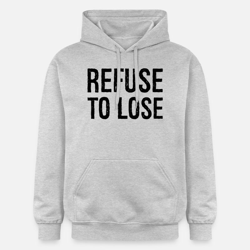 Refuser de perdre - Sweat à capuche Softstyle® Gildan Unisexe - gris clair chiné