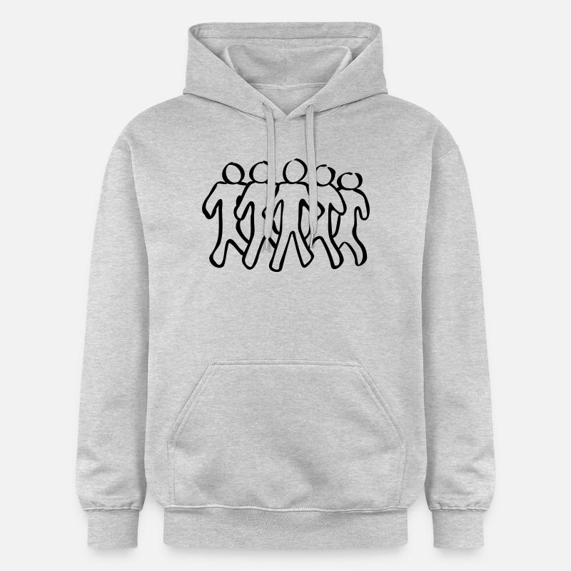 teamfähig - Gildan Unisex Softstyle® Midweight Hoodie - Hellgrau meliert