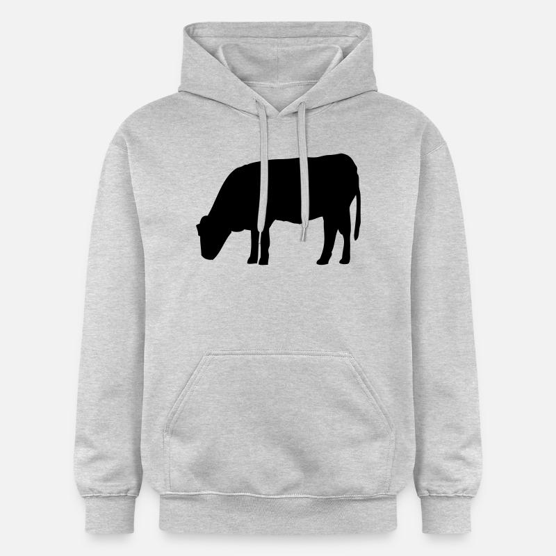 vache - Sweat à capuche Softstyle® Gildan Unisexe - gris clair chiné