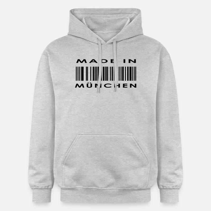 München - Gildan Unisex Softstyle® Midweight Hoodie - Hellgrau meliert