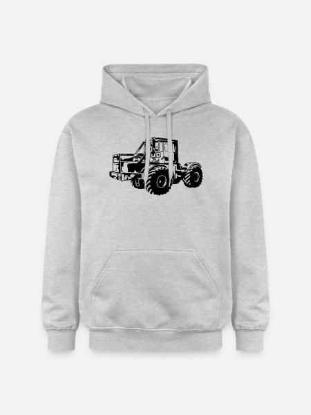 Kirovets K700 K700A Trakt - Gildan Unisex Softstyle® Midweight Hoodie - Hellgrau meliert