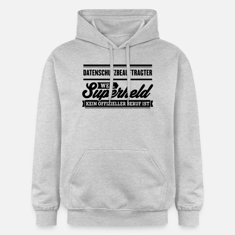 Superheld Datenschutzbeauftragter - Gildan Unisex Softstyle® Midweight Hoodie - Hellgrau meliert