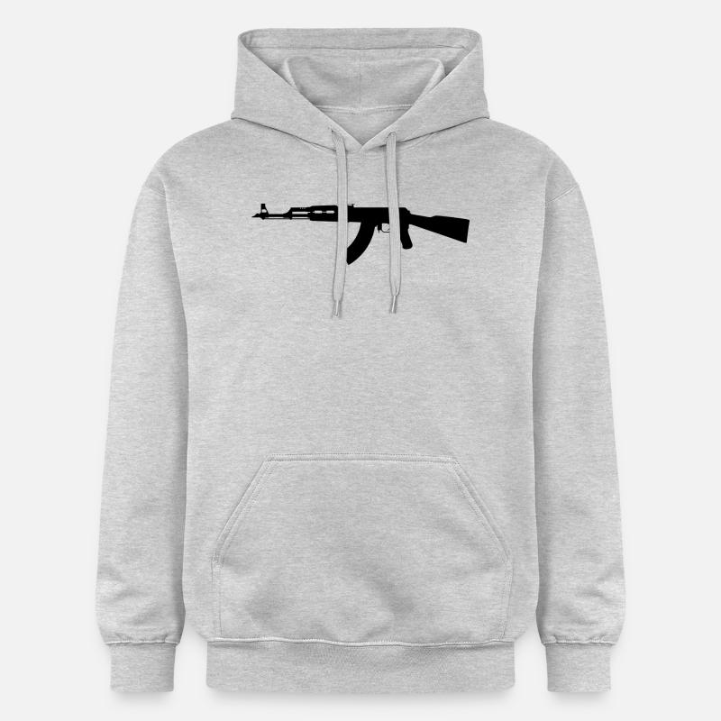 AK 47 - Sweat à capuche Softstyle® Gildan Unisexe - gris clair chiné