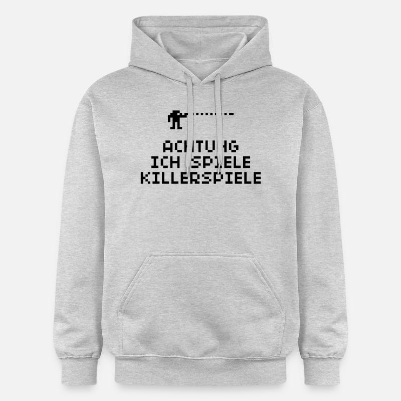 Tueur Jeux 01 - Sweat à capuche Softstyle® Gildan Unisexe - gris clair chiné