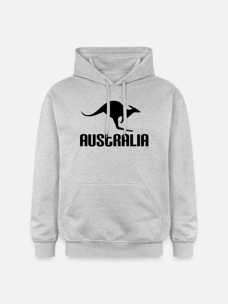 Australia - Sweat à capuche Softstyle® Gildan Unisexe - gris clair chiné