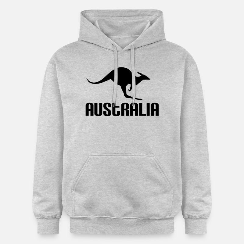 Australia - Sweat à capuche Softstyle® Gildan Unisexe - gris clair chiné