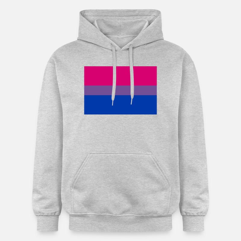 drapeau bisexuel - Sweat à capuche Softstyle® Gildan Unisexe - gris clair chiné