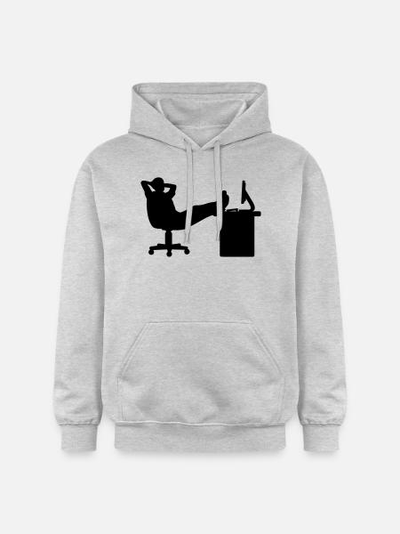 Boss relax - Gildan Unisex Softstyle® Midweight Hoodie - Hellgrau meliert