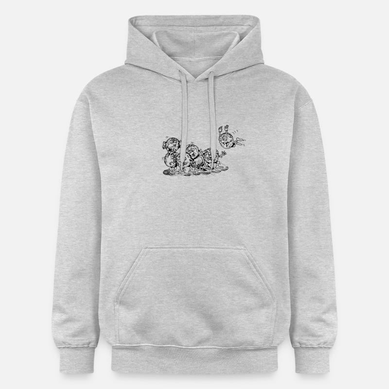 Cellules querelleuses 1 - Sweat à capuche Softstyle® Gildan Unisexe - gris clair chiné