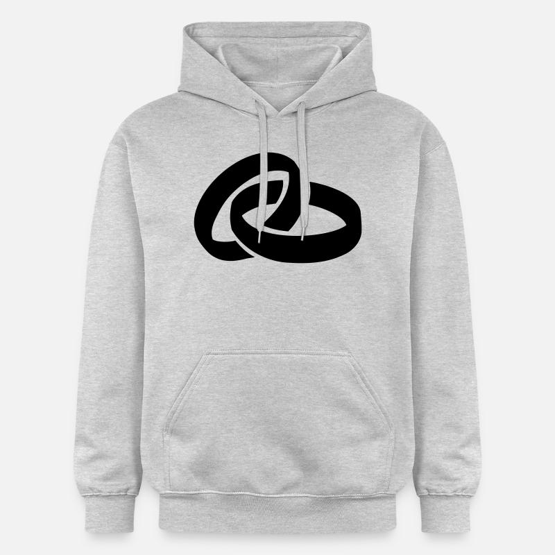 Bagues Mariage - Sweat à capuche Softstyle® Gildan Unisexe - gris clair chiné