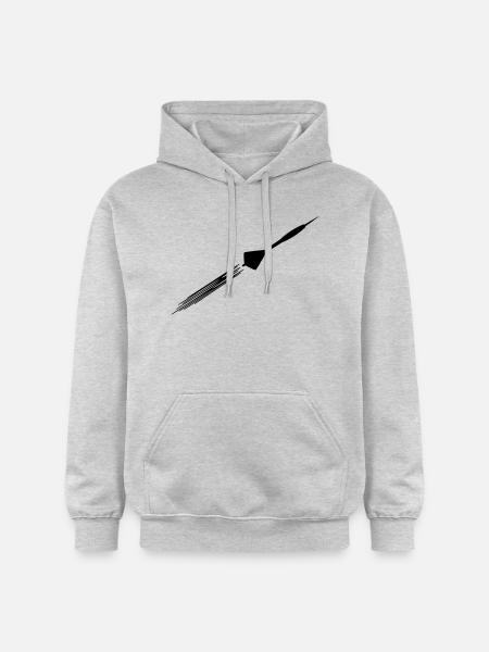 Darts - Gildan Unisex Softstyle® Midweight Hoodie - Hellgrau meliert