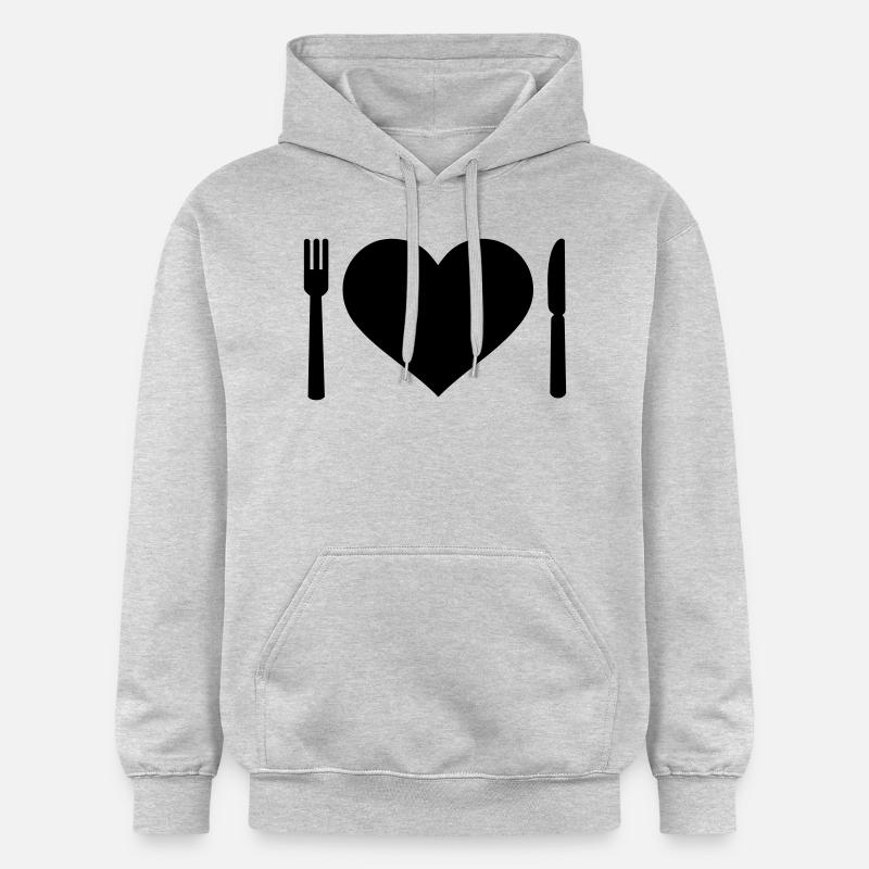 Couvert - Sweat à capuche Softstyle® Gildan Unisexe - gris clair chiné