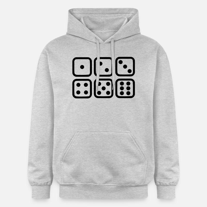 Dé - Sweat à capuche Softstyle® Gildan Unisexe - gris clair chiné