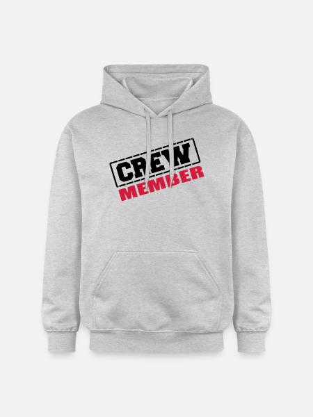 crew_member - Sweat à capuche Softstyle® Gildan Unisexe - gris clair chiné