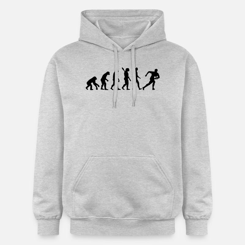 Evolution Rugby - Sweat à capuche Softstyle® Gildan Unisexe - gris clair chiné