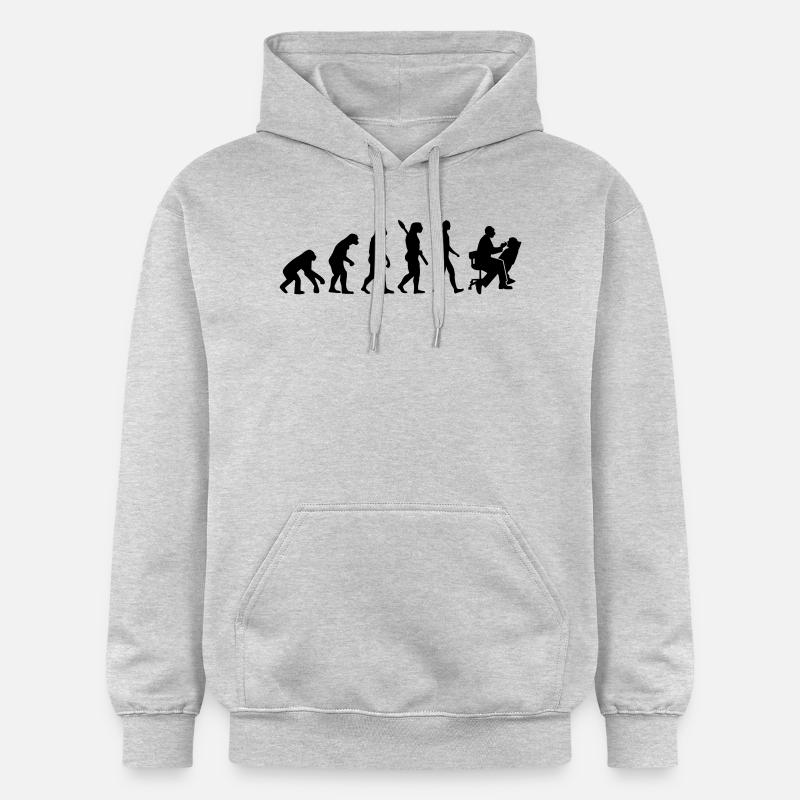 Évolution Dentiste - Sweat à capuche Softstyle® Gildan Unisexe - gris clair chiné